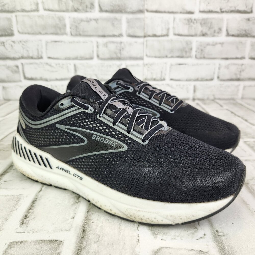 Brooks Ariel GTS 23 Women's Sz 10 D Wide Black Athletic Running Gym Sneaker Shoe